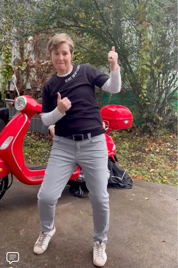 Photo of Molly Booker dancing