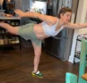 Photo of Molly Booker practicing yoga