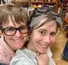 Photo of Molly Booker and Kelly Booker in a bookstore