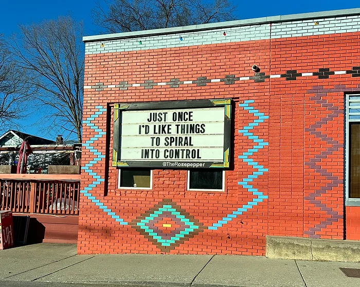 Photo of signage at Rosepepper Cantina
