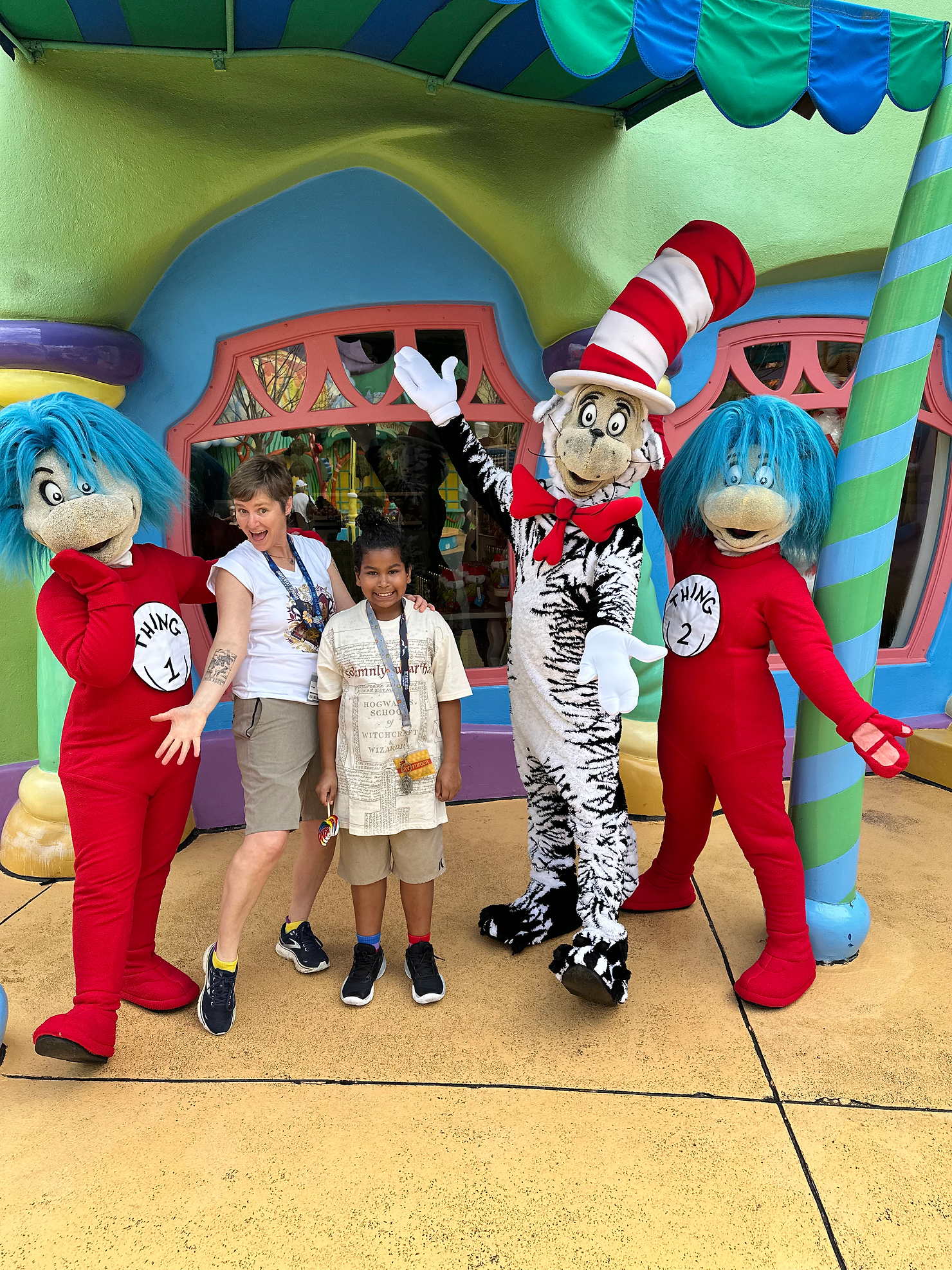 Photo of Molly Booker and family at Universal Studios
