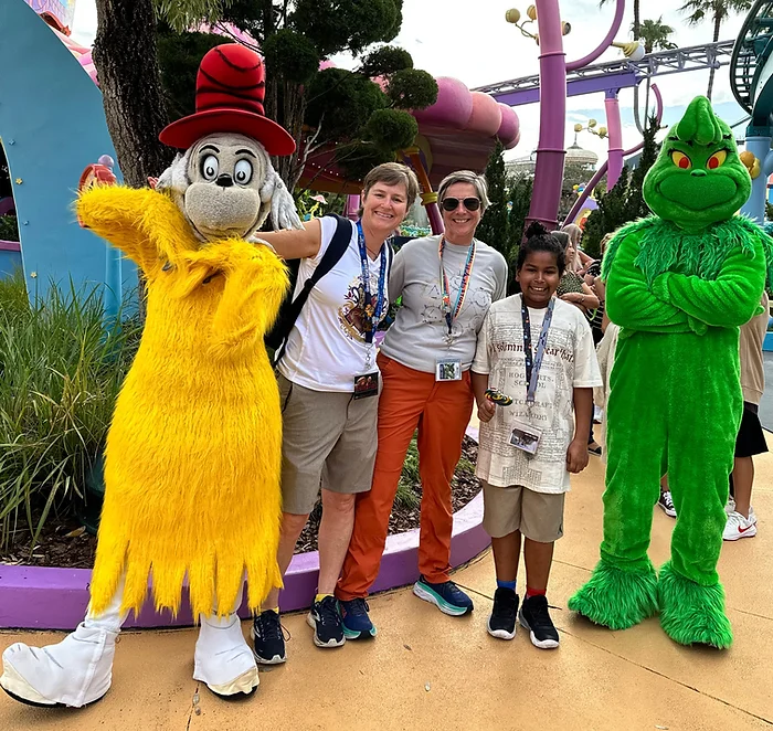 Photo of Molly Booker and family at Universal Studios