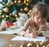 Photo of a young person writing a letter to Santa
